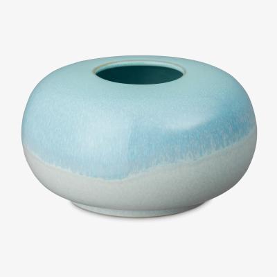 John Lewis Denby Quartz Jade Pebble Vase, H10.5cm, Green
