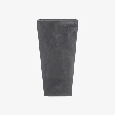 John Lewis Artstone Ella Vase Black, H70cm