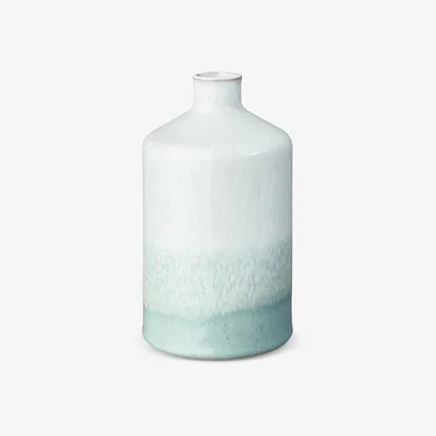 John Lewis Denby Kiln Bottle Vase, H20cm, Green