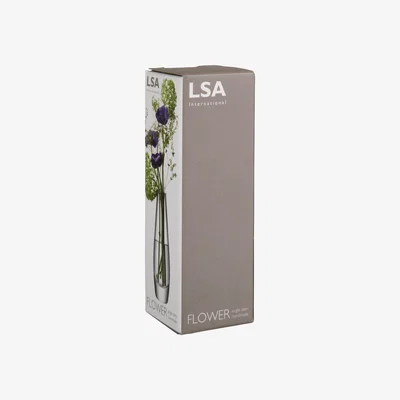 John Lewis LSA International Flower Single Stem Vase, H17cm, Clear