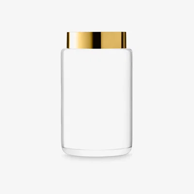 John Lewis LSA International Aurum Vase, H40cm, Clear/Gold