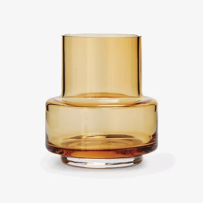 John Lewis Ro Collection No. 25 Hurricane Tealight Holder or Vase, Amber