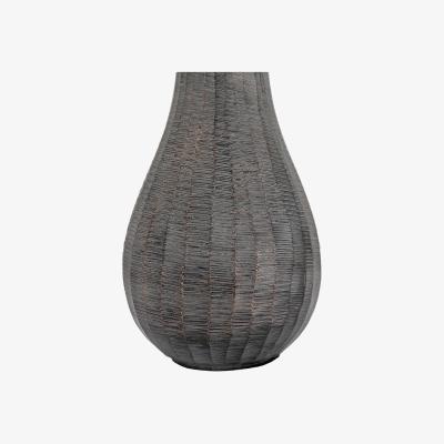 Knees Enya Small Fluted Vase - Antique Grey