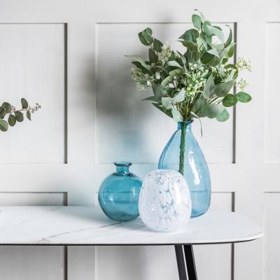 Knees Ribble Large Vase - Ocean Blue
