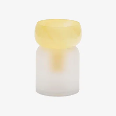 Kave Home Kelse transparent and orange glass vase, 30.5 cm
