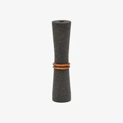 Kave Home Naro stone vase with 2 rings details 30cm