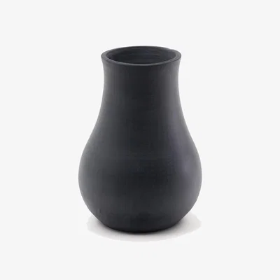Kave Home Silaia terracotta vase in a black finish 30 cm