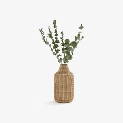 La Redoute Plooming Decorative Vase in Woven Bamboo