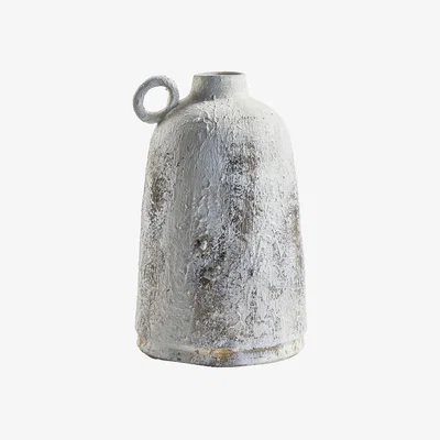 La Redoute 28cm Whitewash Stone Vase