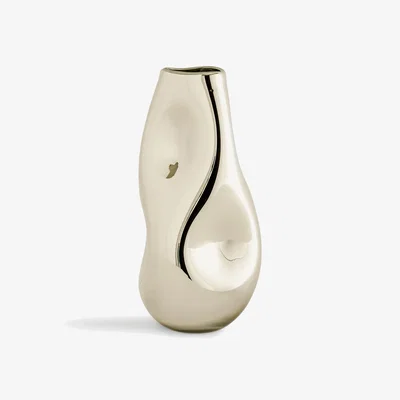 La Redoute Cozi 43cm High Hand-Blown Metallic Glass Vase