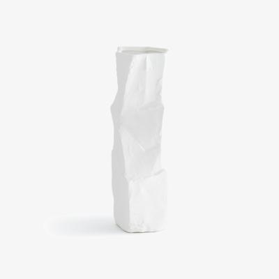 La Redoute Risa 40cm High Geometric Matte Ceramic Vase