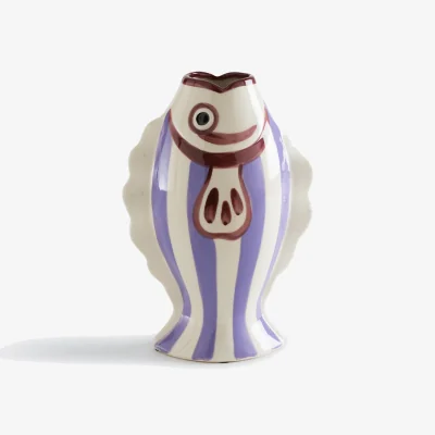 La Redoute Fiska Ceramic Fish-Shaped Vase 31cm High