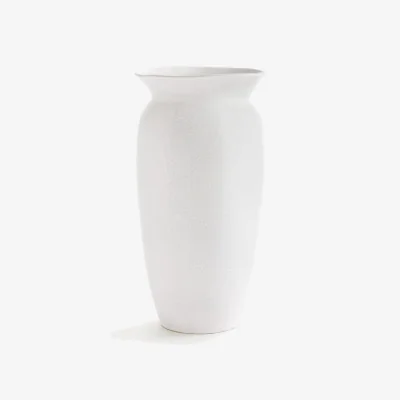 La Redoute Estre Vase in Cracked Earthenware H40cm