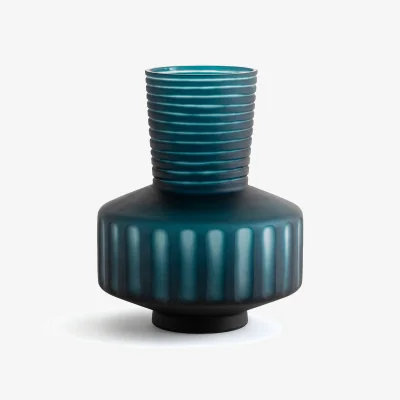 La Redoute Noto Sandblasted Glass Vase