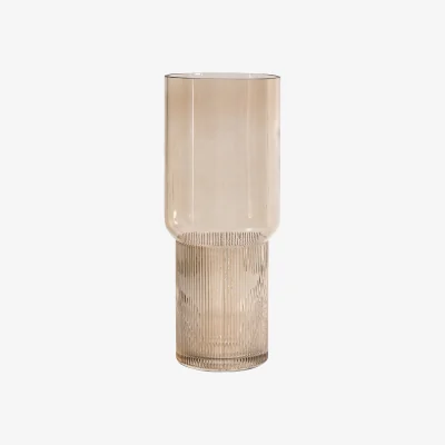 La Redoute 25cm Brown Glass Vase