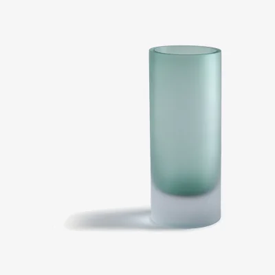 La Redoute Audran Vase in Frosted Blown Glass, Height 24cm