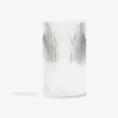 La Redoute Afa 22.5cm High Straight Grooved Glass Vase