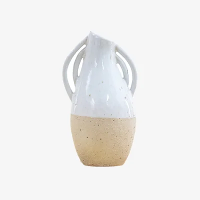 La Redoute 17cm White Organic Vase
