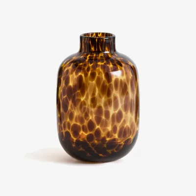 La Redoute Fauvita 18cm High Amber Glass Vase