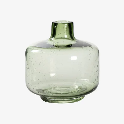 La Redoute 17cm Green Glass Vase