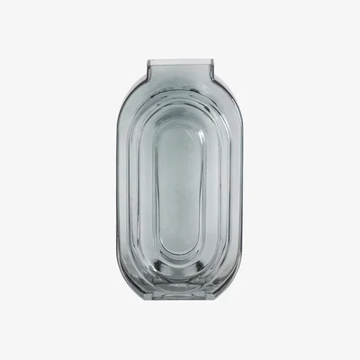 La Redoute 30cm Grey Glass Vase