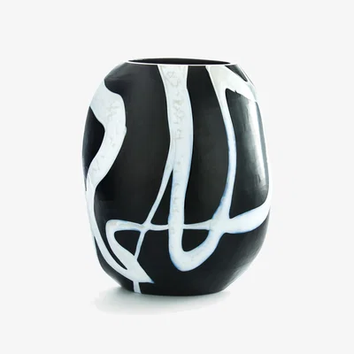 La Redoute Neza Hand-Blown Glass Vase, H26.5cm