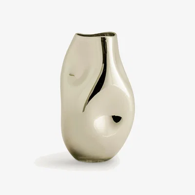 La Redoute Cozi 28cm High Hand-Blown Metallic Glass Vase