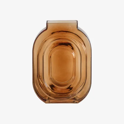 La Redoute 25cm Brown Glass Vase