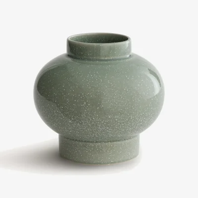 La Redoute Leccia Speckled Glazed Ceramic Round Vase