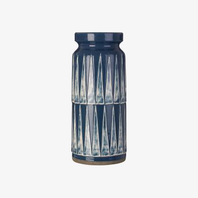 La Redoute 27cm Blue Earthenware Vase