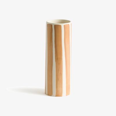 La Redoute Anastase H26.5cm Striped Earthenware Vase
