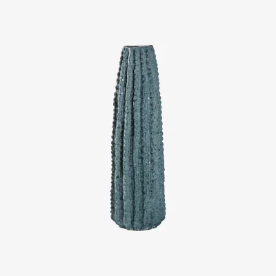La Redoute 50cm Blue Textured Vase