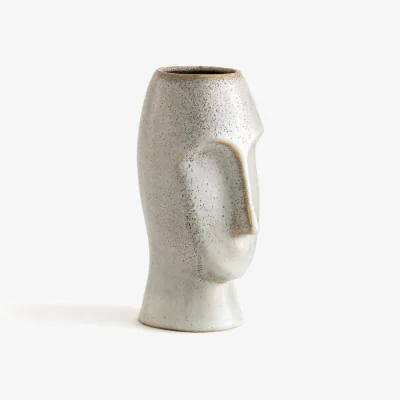 La Redoute Oro Enamelled Stoneware Vase, H23.5cm