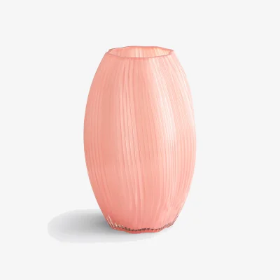 La Redoute Olma Striated Glass Vase Height 27cm
