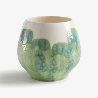 La Redoute Winga Hand-Painted Glazed Earthenware Vase