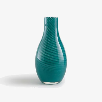 La Redoute Marlia Vase in Striped Coloured Glass Height 14.3cm