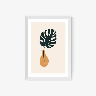 La Redoute Monstera Vase by Sundry Society Print
