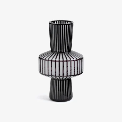 La Redoute Noto Sandblasted Glass Vase, H42 cm