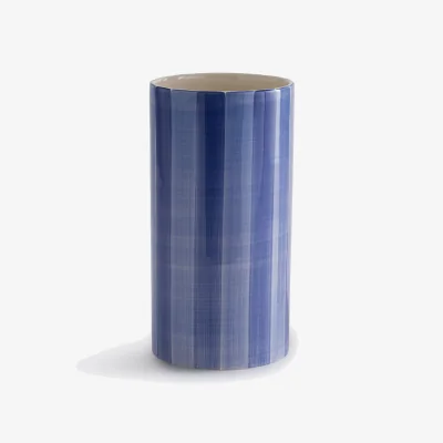 La Redoute Jaoma Striped Ceramic Vase Height 25cm
