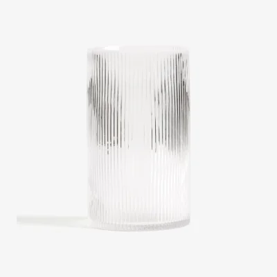 La Redoute Afa Straight Grooved Glass Vase
