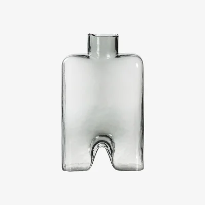 La Redoute 30cm Grey Glass Vase