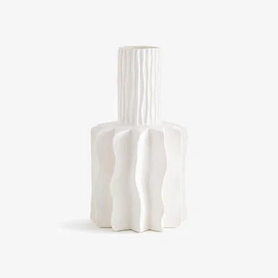 La Redoute Polia H29cm Matte Ceramic Bottle Vase