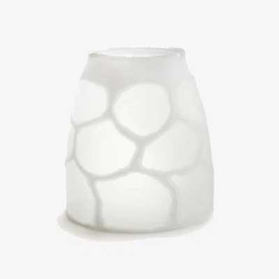 La Redoute Arca Frosted Glass Vase, H28cm