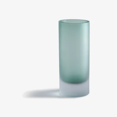 La Redoute Audran Frosted Blown Glass Vase, Height 24cm