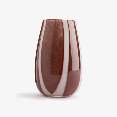 La Redoute Malco Glass Vase with Stripes