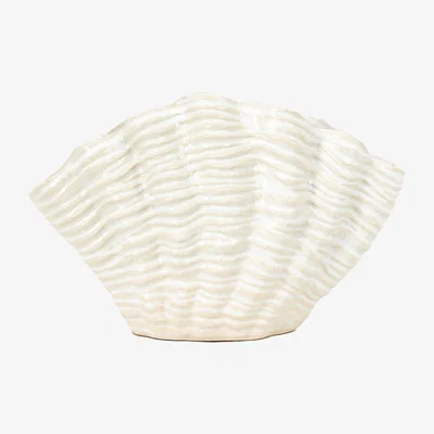 La Redoute 24cm Seashell Stoneware Vase