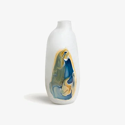 La Redoute Laga Hand-Blown Glass Vase, H38cm