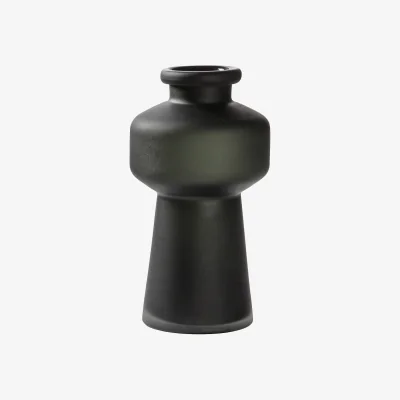 La Redoute 26cm Black Frosted Vase