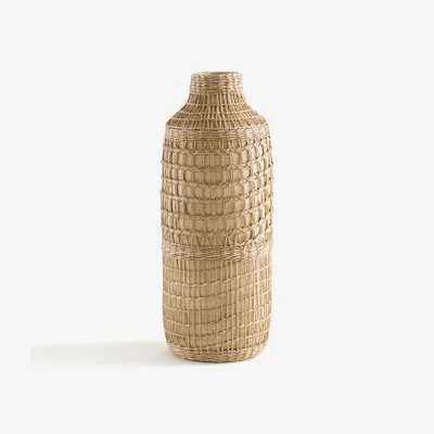 La Redoute Plooming Multicoloured Woven Bamboo Decorative Vase