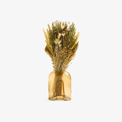 La Redoute Ambrina Amber Glass Vase